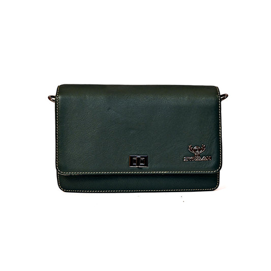 Syraah Dark Blue Green - Premium Leather Shoulder Bag