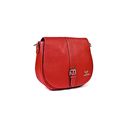 Syraah Elegance Plus - Premium Red Leather Tote Bag for Women