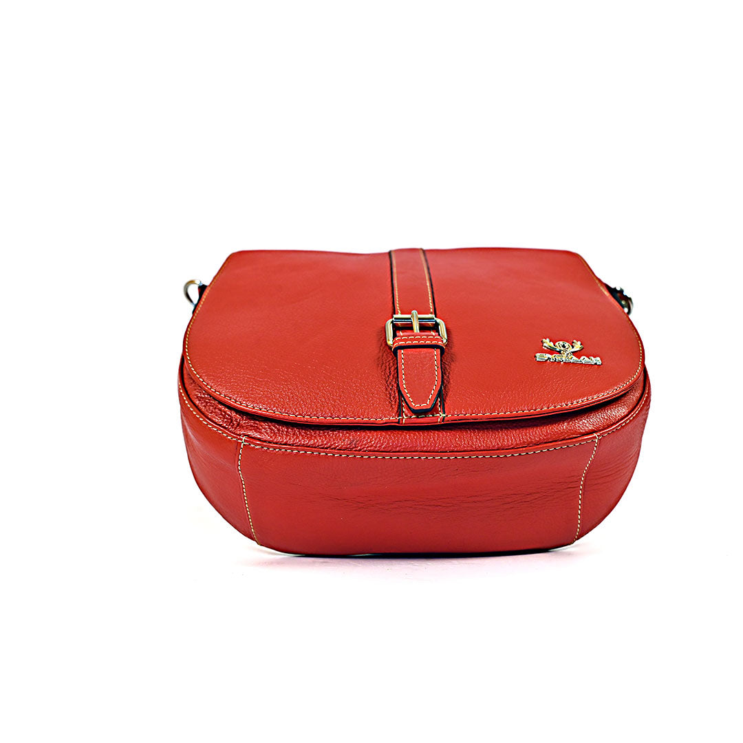 Syraah Elegance Plus - Premium Red Leather Tote Bag for Women