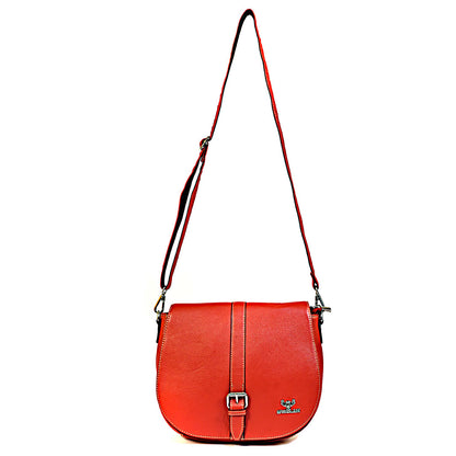 Syraah Elegance Plus - Premium Red Leather Tote Bag for Women