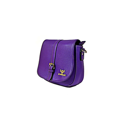 Syraah Elegance Plus - Premium Royel Purple Leather Tote Bag for Women