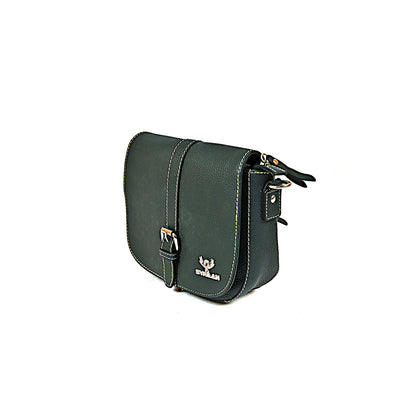 Syraah Compact Crossbody Tote Bag - Dark Seafoam Premium Leather