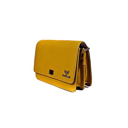 Syraah Yellow - Premium Leather Shoulder Bag