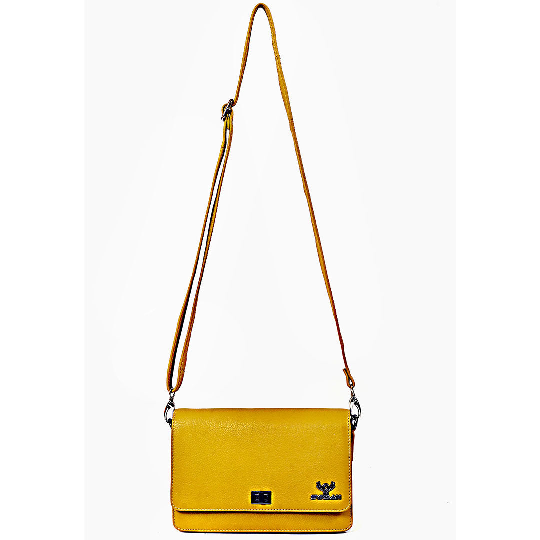 Syraah Yellow - Premium Leather Shoulder Bag