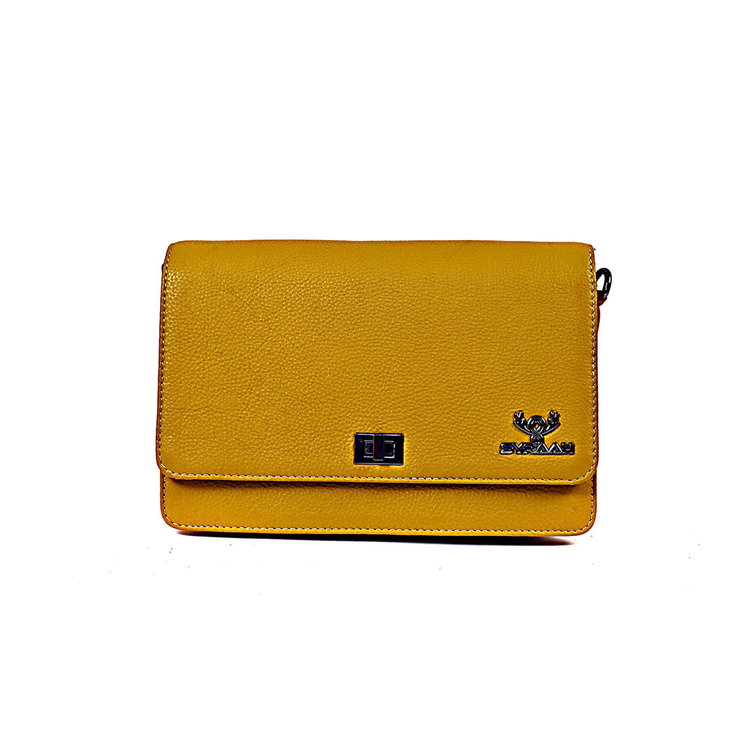 Syraah Yellow - Premium Leather Shoulder Bag