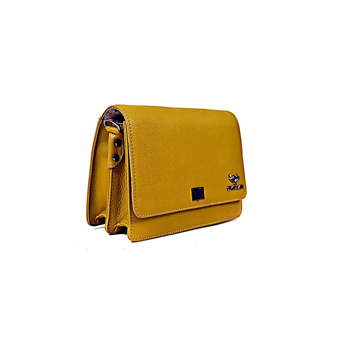 Syraah Yellow - Premium Leather Shoulder Bag