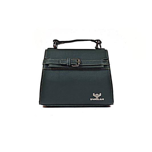 Syraah Compact Leather Handbag - Green Premium Stylish Crossbody