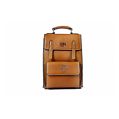 Syraah Maroon Leather Backpack Collection - Premium Stylish Design